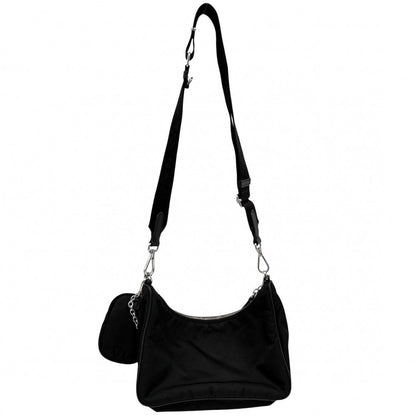 Prada 2-Way Re-Nylon Shoulder Bag with Crossbody Pouch Triangle Logo Nylon — view 2