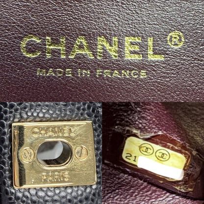 Chanel Shoulder Bag Quilted 25 Double Flap Chain Crossbody CC Logo Turnlock — view 5