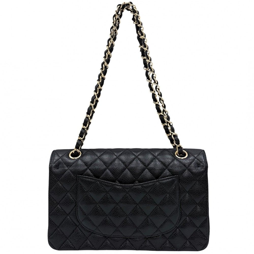 Chanel Shoulder Bag Quilted 25 Double Flap Chain Crossbody CC Logo Turnlock — view 2