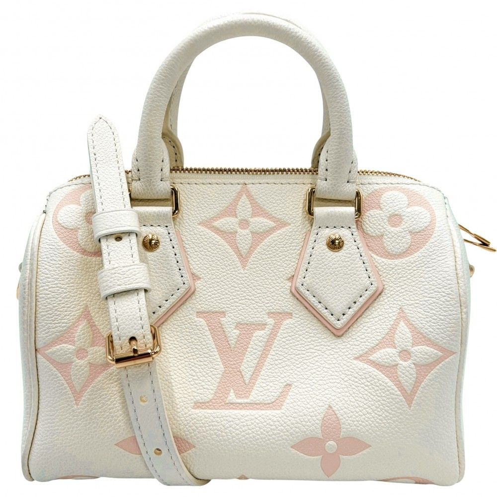 Louis Vuitton 2-Way Shoulder Bag Crossbody Bicolor Monogram Empreinte Speedy