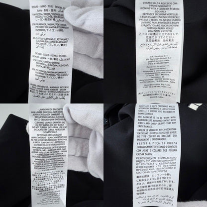 Gucci Dress Frill Ribbon Long Sleeve Sherry Line XS Black Rayon Nylon Polyuretha — view 5