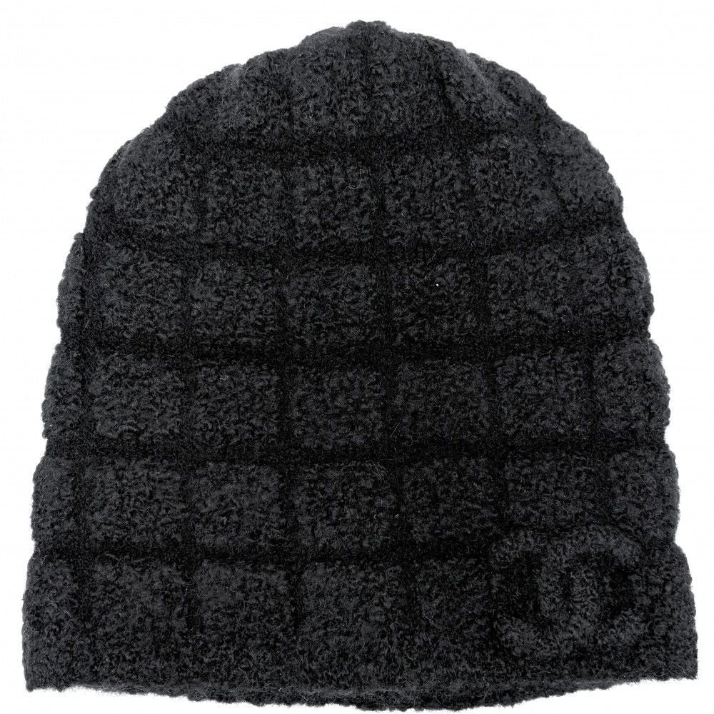 Chanel Knit Cap CC Logo Beanie Cap Hat Cashmere Silk Polyamide Black