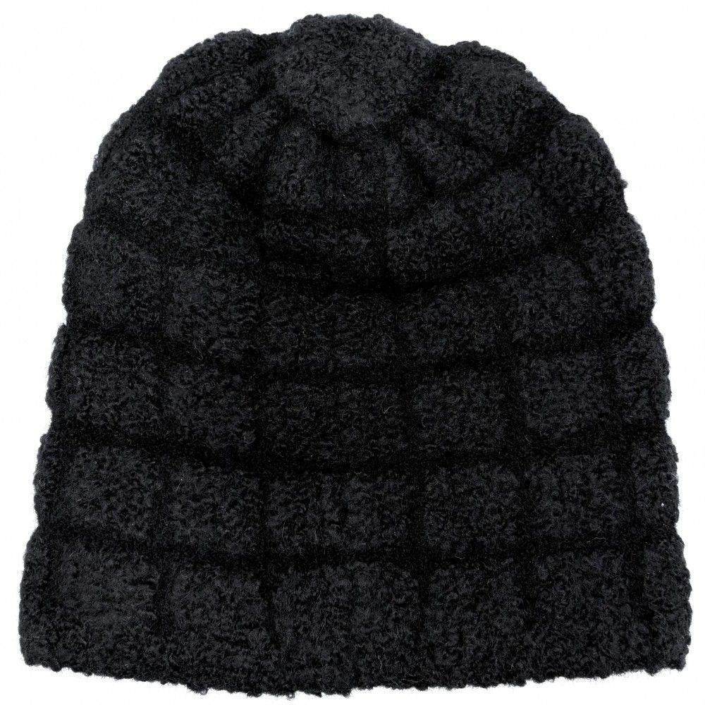 Chanel Knit Cap CC Logo Beanie Cap Hat Cashmere Silk Polyamide Black — view 2