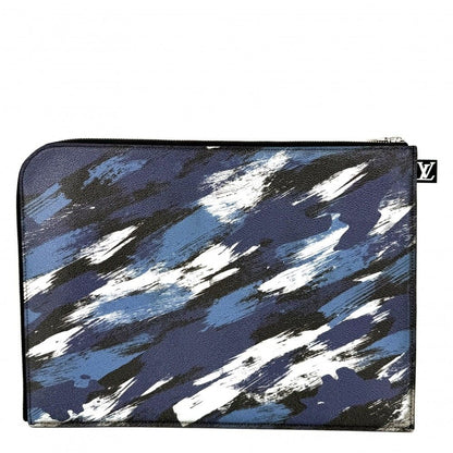 Louis Vuitton Clutch Camouflage Pochette Jour GM Second Document Case Canvas — view 2