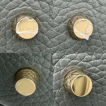 Hermes Handbag Picotin Lock MM Dark Green Taurillon Clemence Veil Mangalore Gold — view 6