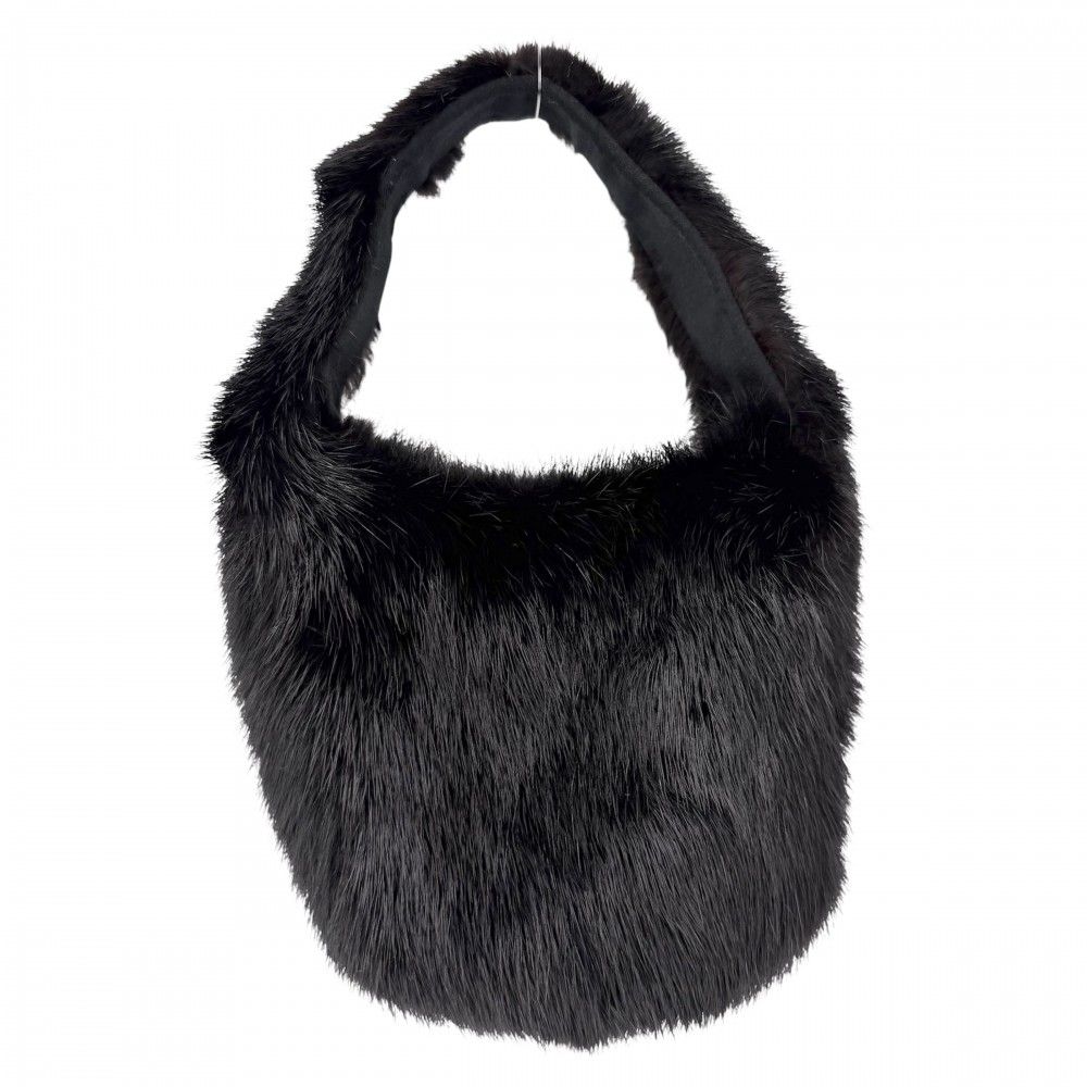 Gucci Fur Mini Bag Mink Black Gold — view 2