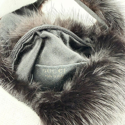 Gucci Fur Mini Bag Mink Black Gold — view 5