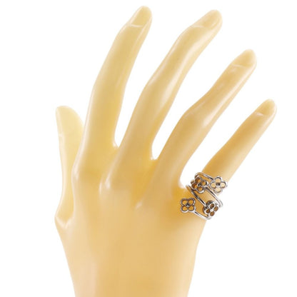 Louis Vuitton Ring Flower Full Metal Silver