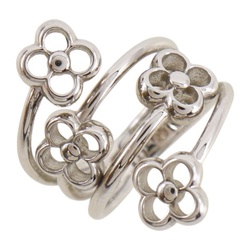 Louis Vuitton Ring Flower Full Metal Silver