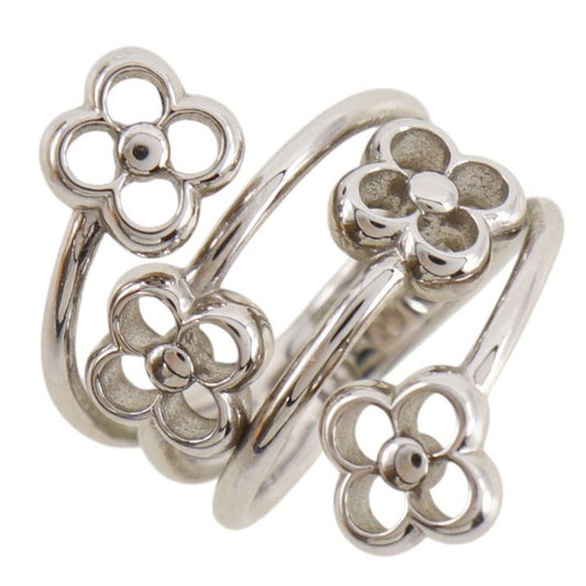 Louis Vuitton Ring Flower Full Metal Silver