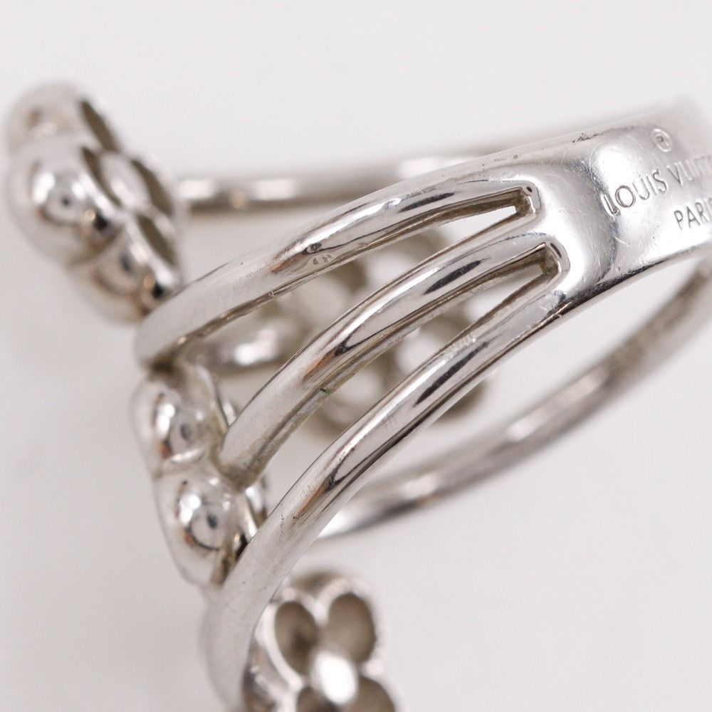Louis Vuitton Ring Flower Full Metal Silver