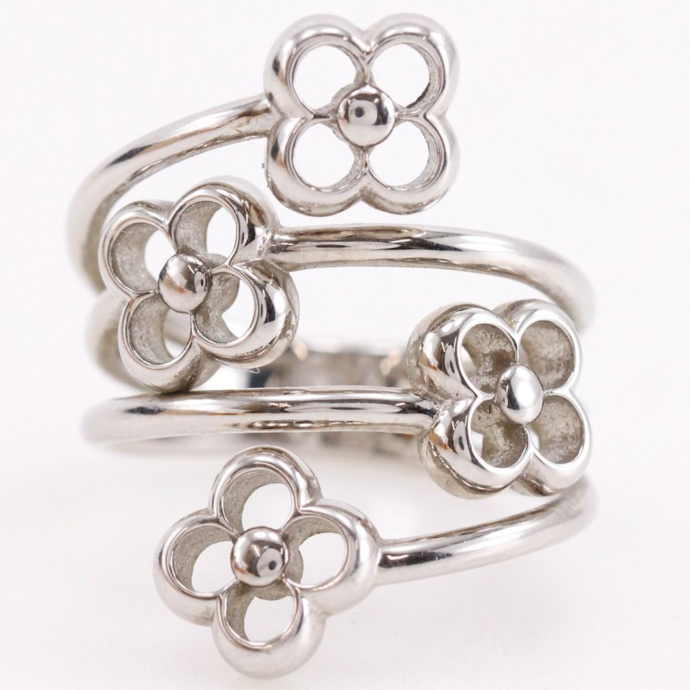 Louis Vuitton Ring Flower Full Metal Silver