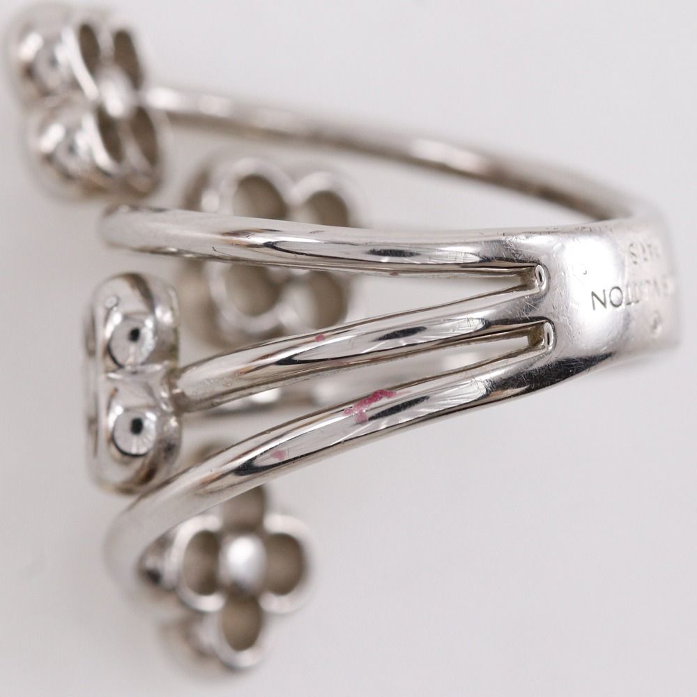 Louis Vuitton Ring Flower Full Metal Silver