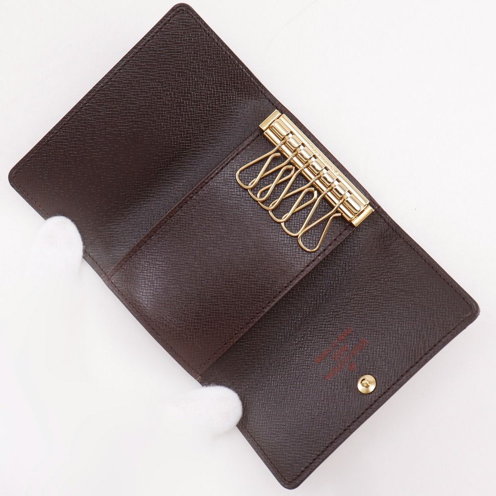 Louis Vuitton Multicles 6 Damier Canvas Brown Key Case Key Holder