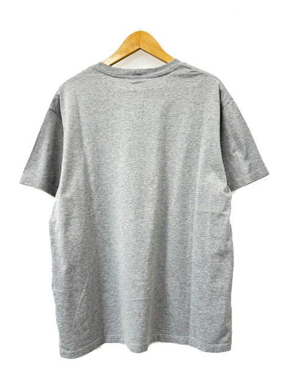Celine Letter Print Crewneck T-Shirt Logo Short Sleeve L Gray