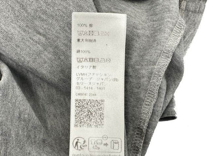 Celine Letter Print Crewneck T-Shirt Logo Short Sleeve L Gray