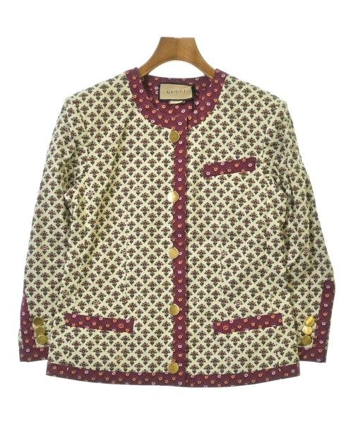 Gucci Collarless Jacket Ivory