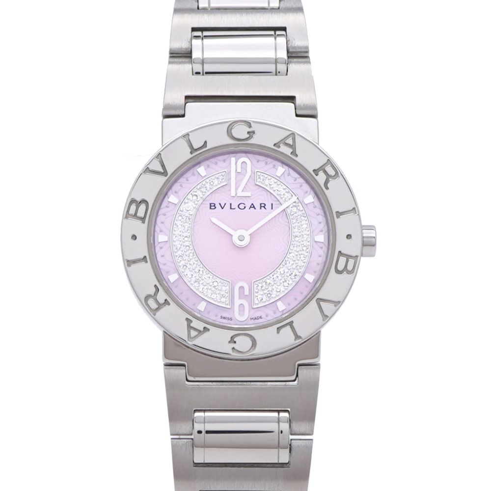 Bvlgari Diamond DN Quartz Watch SS Pink