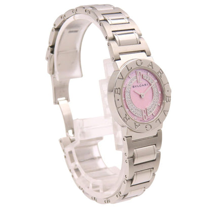 Bvlgari Diamond DN Quartz Watch SS Pink