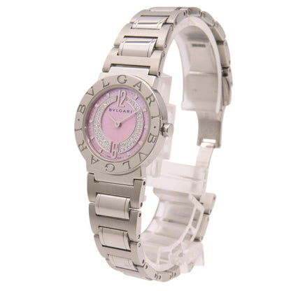 Bvlgari Diamond DN Quartz Watch SS Pink