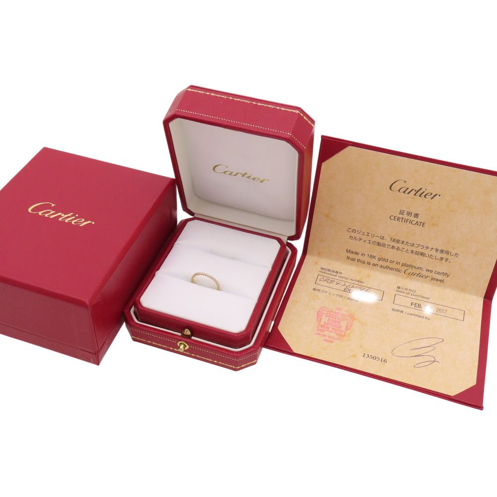 Cartier Etencer de Full Eternity Diamond Ring Gold
