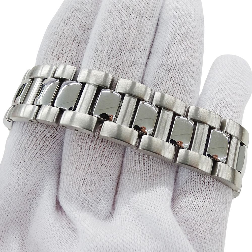 Cartier Watch Pasha Chronograph Automatic Winding at Stainless Steel Silver