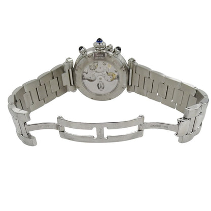 Cartier Watch Pasha Chronograph Automatic Winding at Stainless Steel Silver