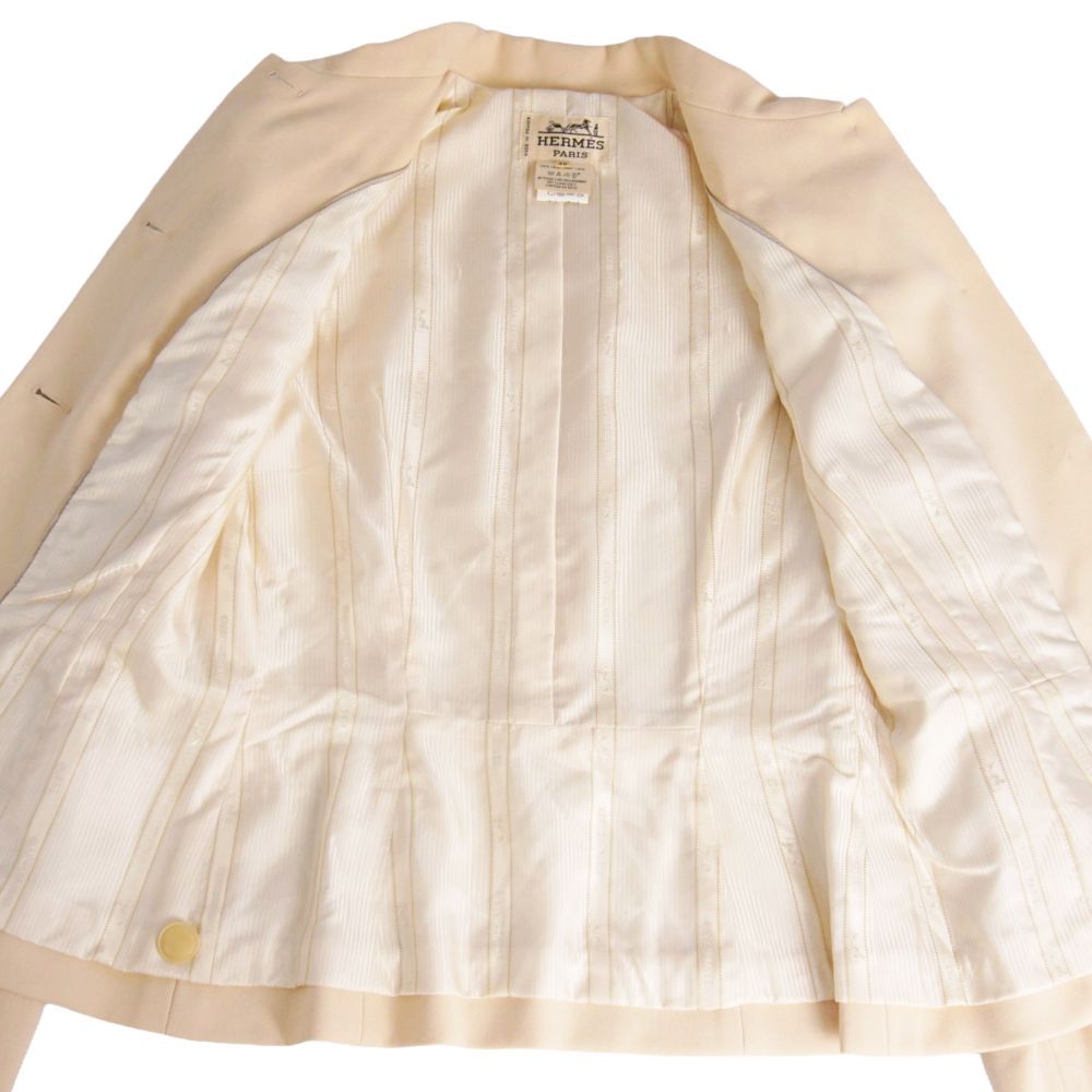 Hermes Set Skirt Suit Wool Jacket — view 7