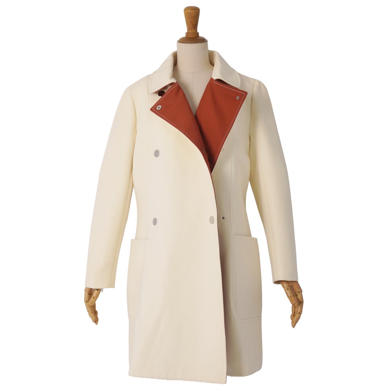 Hermes Coat Double Breasted Wool — view 4