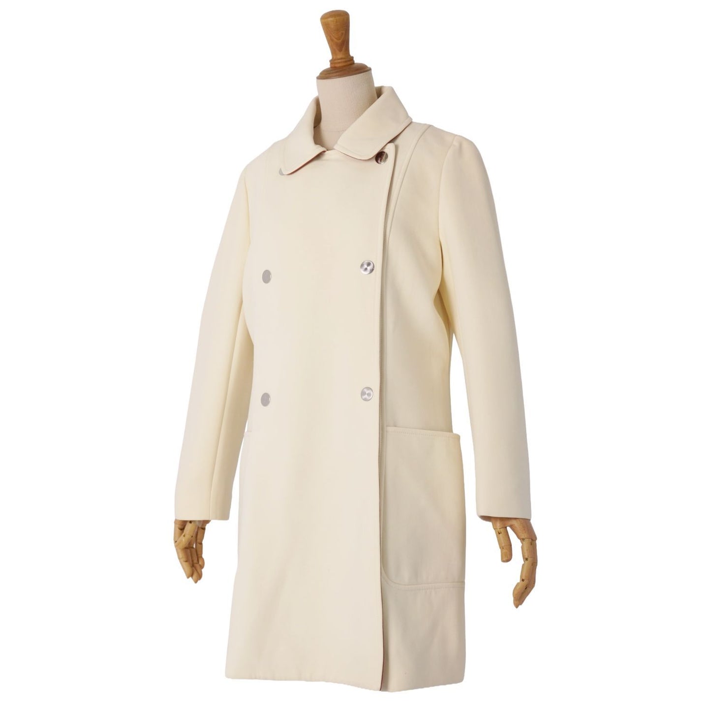 Hermes Coat Double Breasted Wool — view 5