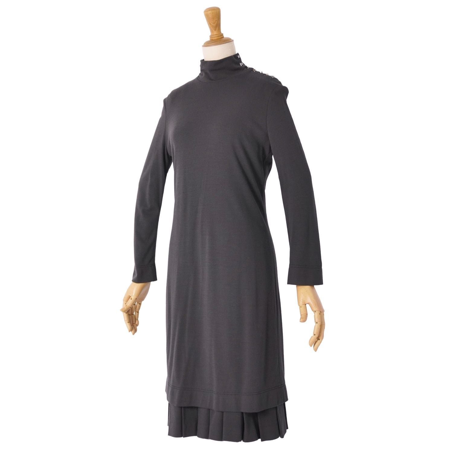 Hermes Gaultier Era Knit Dress High Neck Long — view 4
