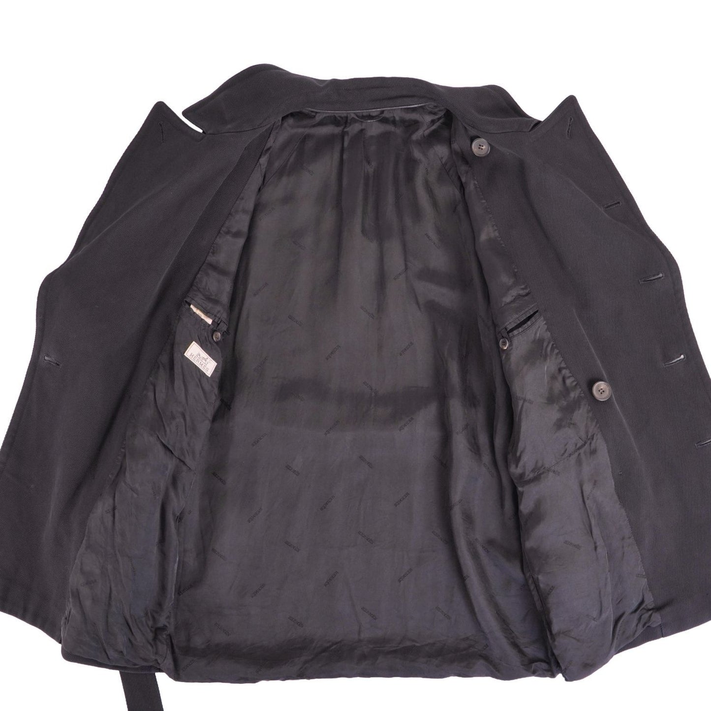 Hermes Coat Trench Exlibris Cotton Gi — view 5