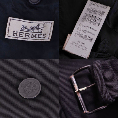 Hermes Coat Trench Exlibris Cotton Gi — view 7