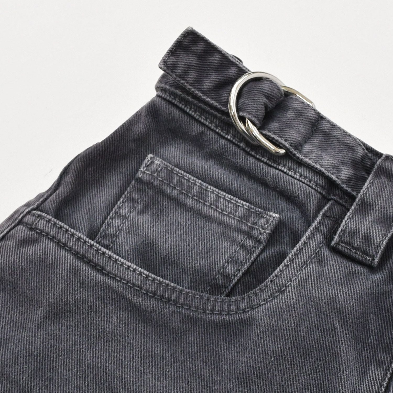 Miu Miu Denim Pants Jeans S Zip Up Black Flower Motif Embroidery Logo 4 40 — view 7