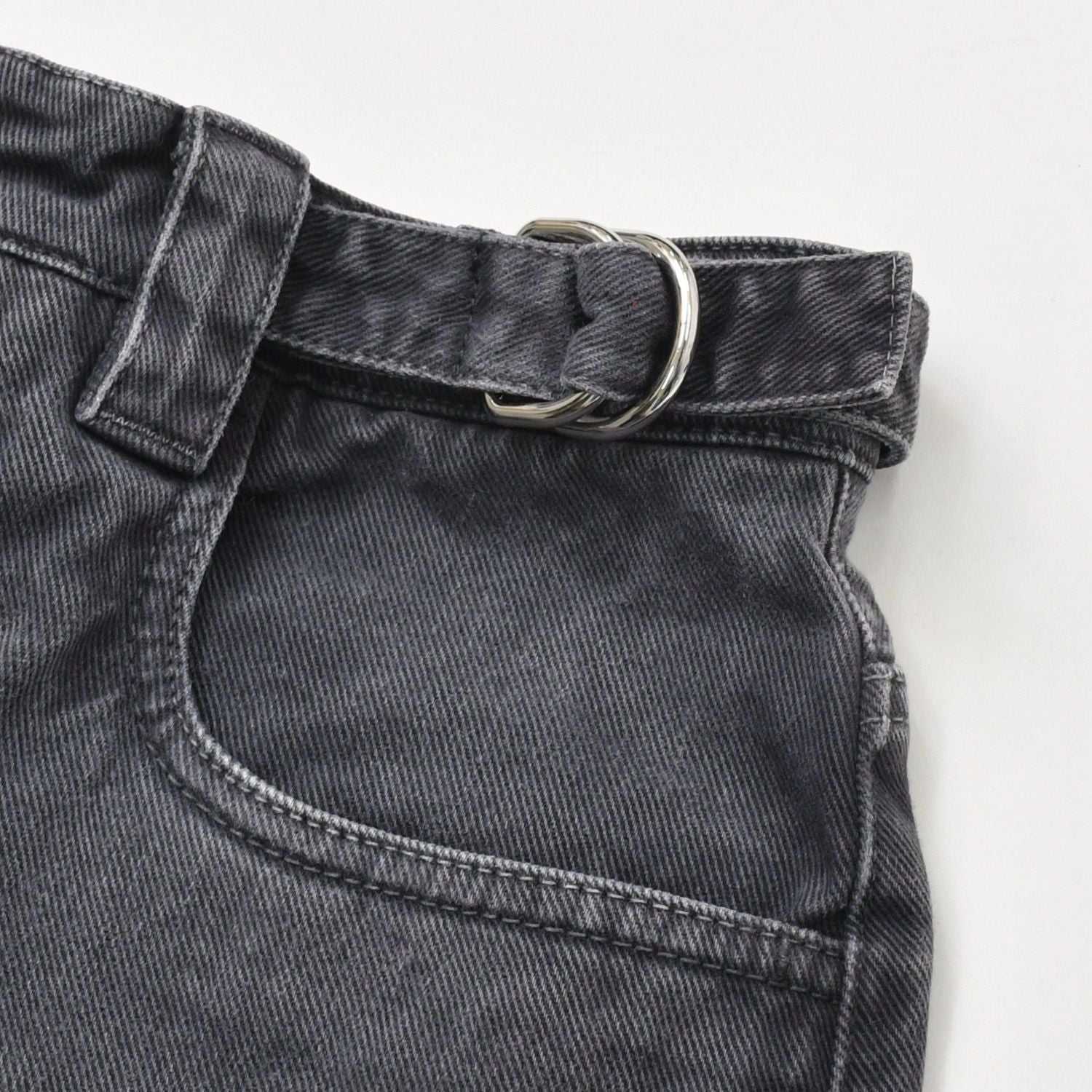 Miu Miu Denim Pants Jeans S Zip Up Black Flower Motif Embroidery Logo 4 40 — view 6