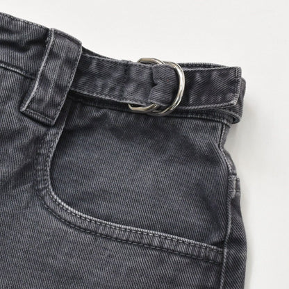 Miu Miu Denim Pants Jeans S Zip Up Black Flower Motif Embroidery Logo 4 40 — view 6