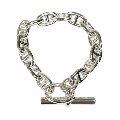 Hermes Chaine D'ancre MM 925 14 Links Bracelet Silver