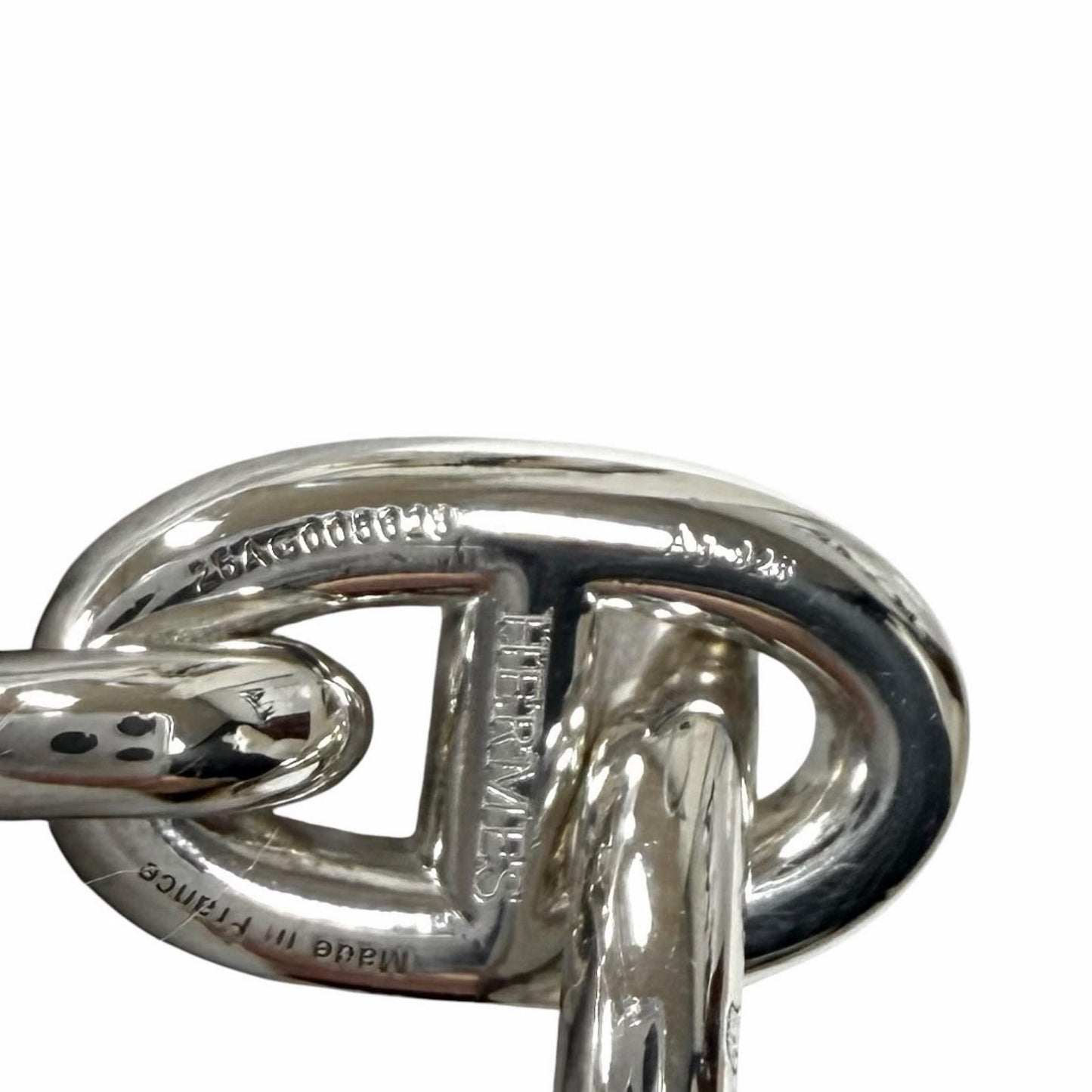 Hermes Chaine D'ancre MM 925 14 Links Bracelet Silver