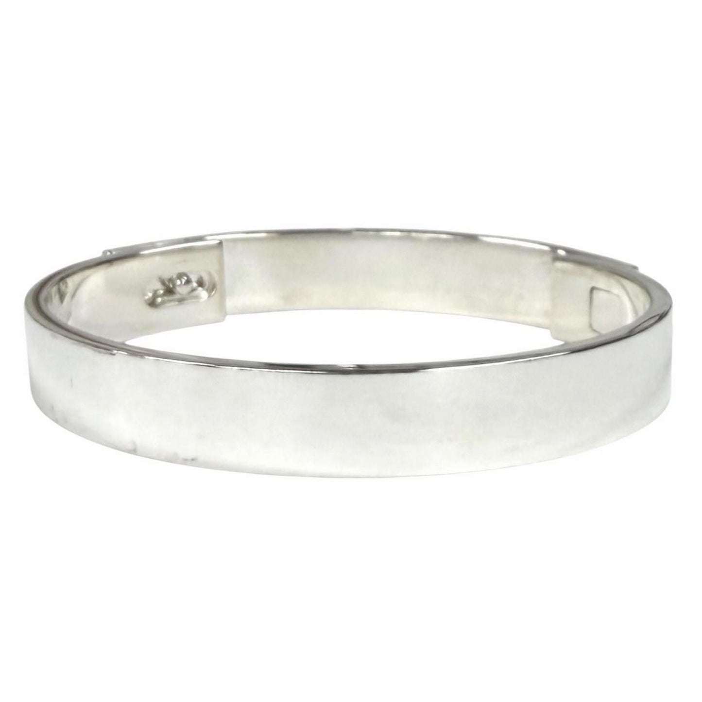 Hermes Collier de Chien Bracelet ST Bangle Silver