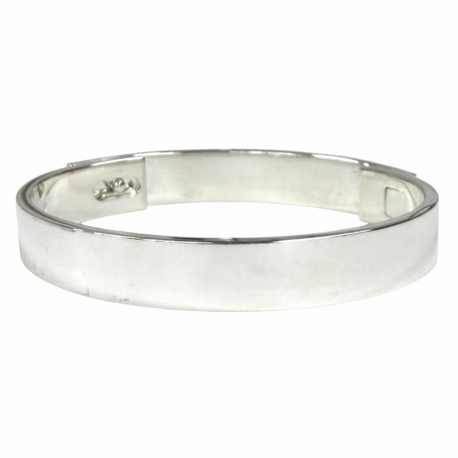 Hermes Collier de Chien Bracelet ST Bangle Silver