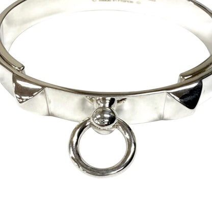 Hermes Collier de Chien Bracelet ST Bangle Silver