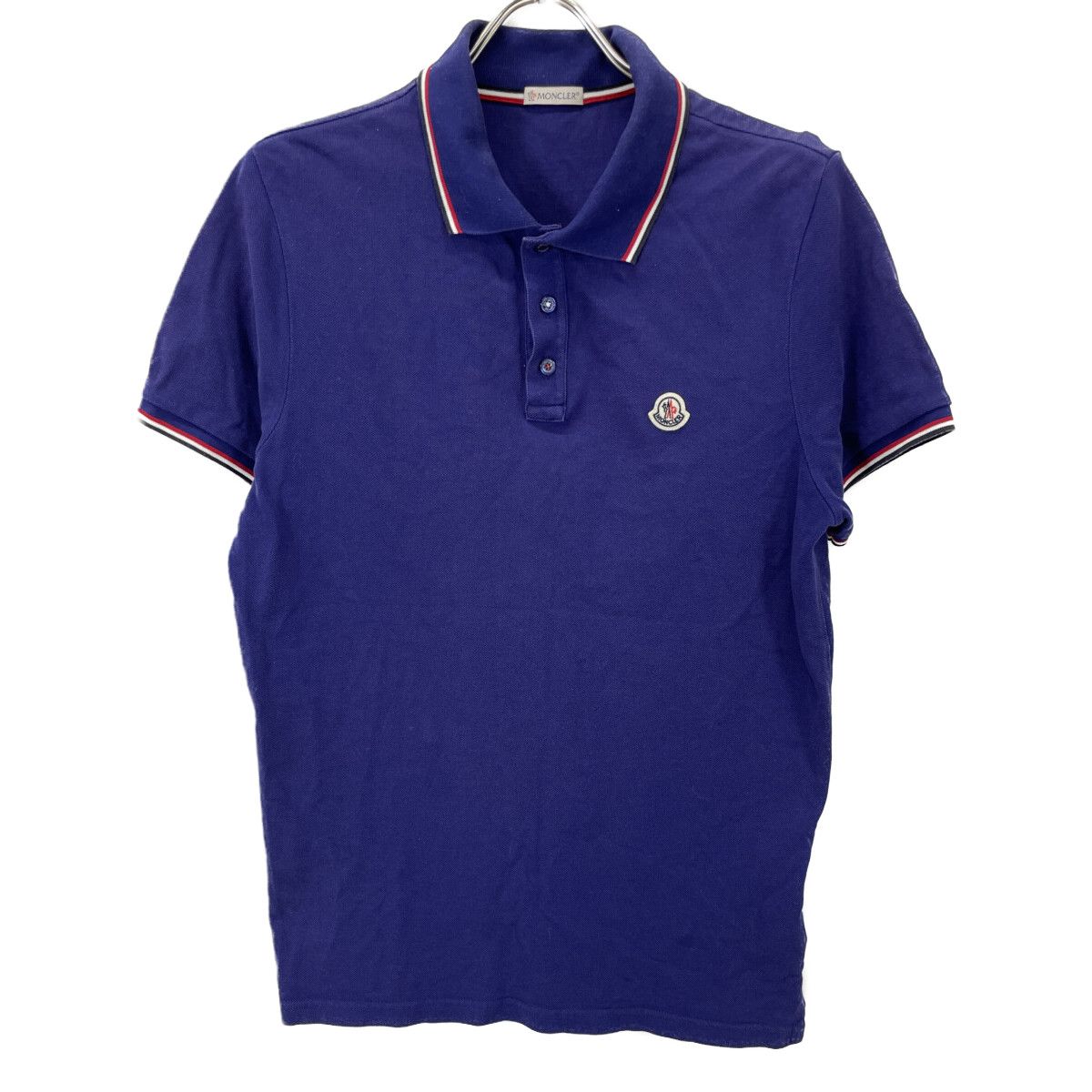 Moncler Maglia Polo Manica Corta Cotton Patch Logo