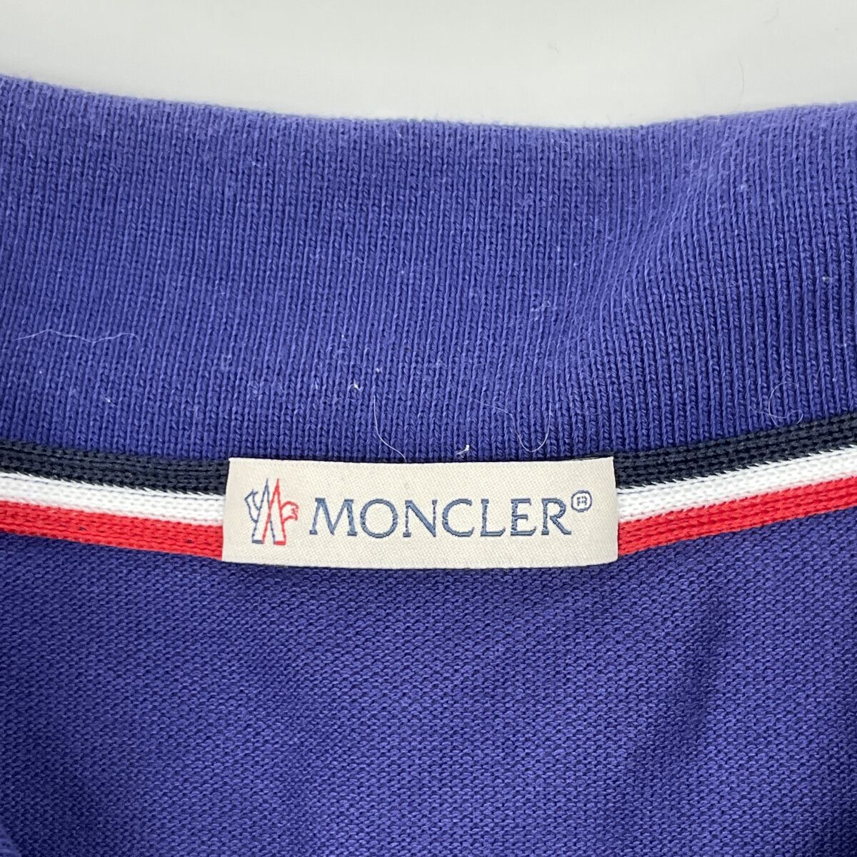 Moncler Maglia Polo Manica Corta Cotton Patch Logo — view 3