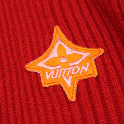 Louis Vuitton Sp1 Cashmere Nylon Logo Patch Rib Knit Pullover Sweater — view 5
