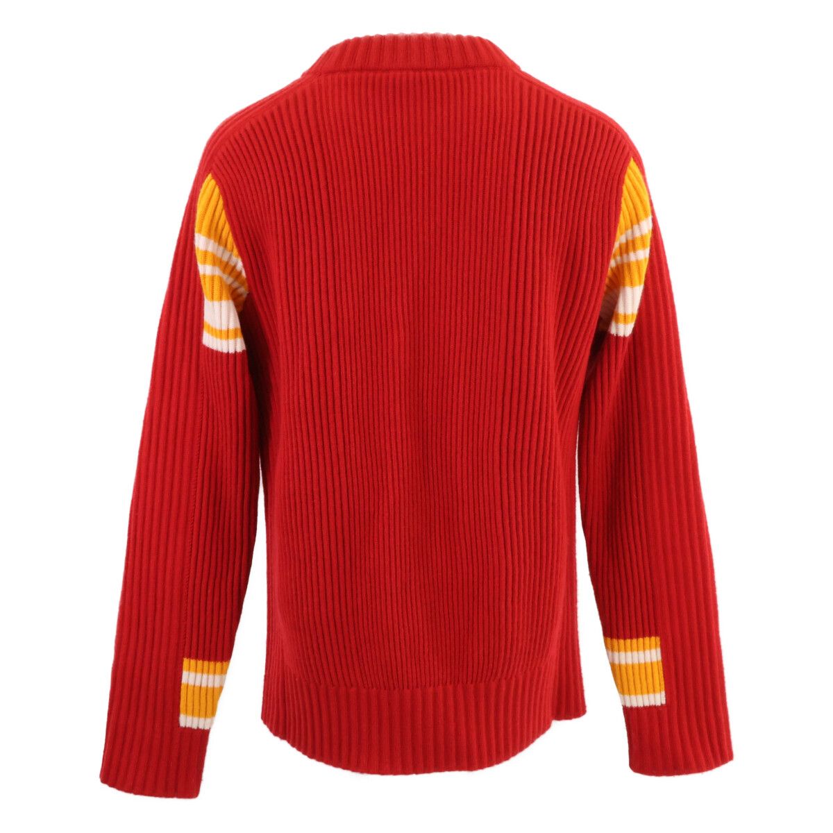 Louis Vuitton Sp1 Cashmere Nylon Logo Patch Rib Knit Pullover Sweater — view 3