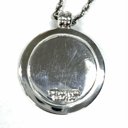 Tiffany & Co 925 750 T&c Coin Necklace Combination Pendant Silver Gold