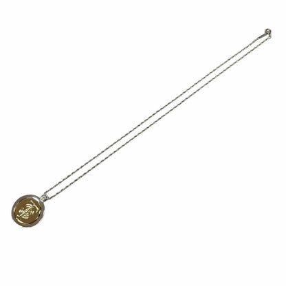 Tiffany & Co 925 750 T&c Coin Necklace Combination Pendant Silver Gold