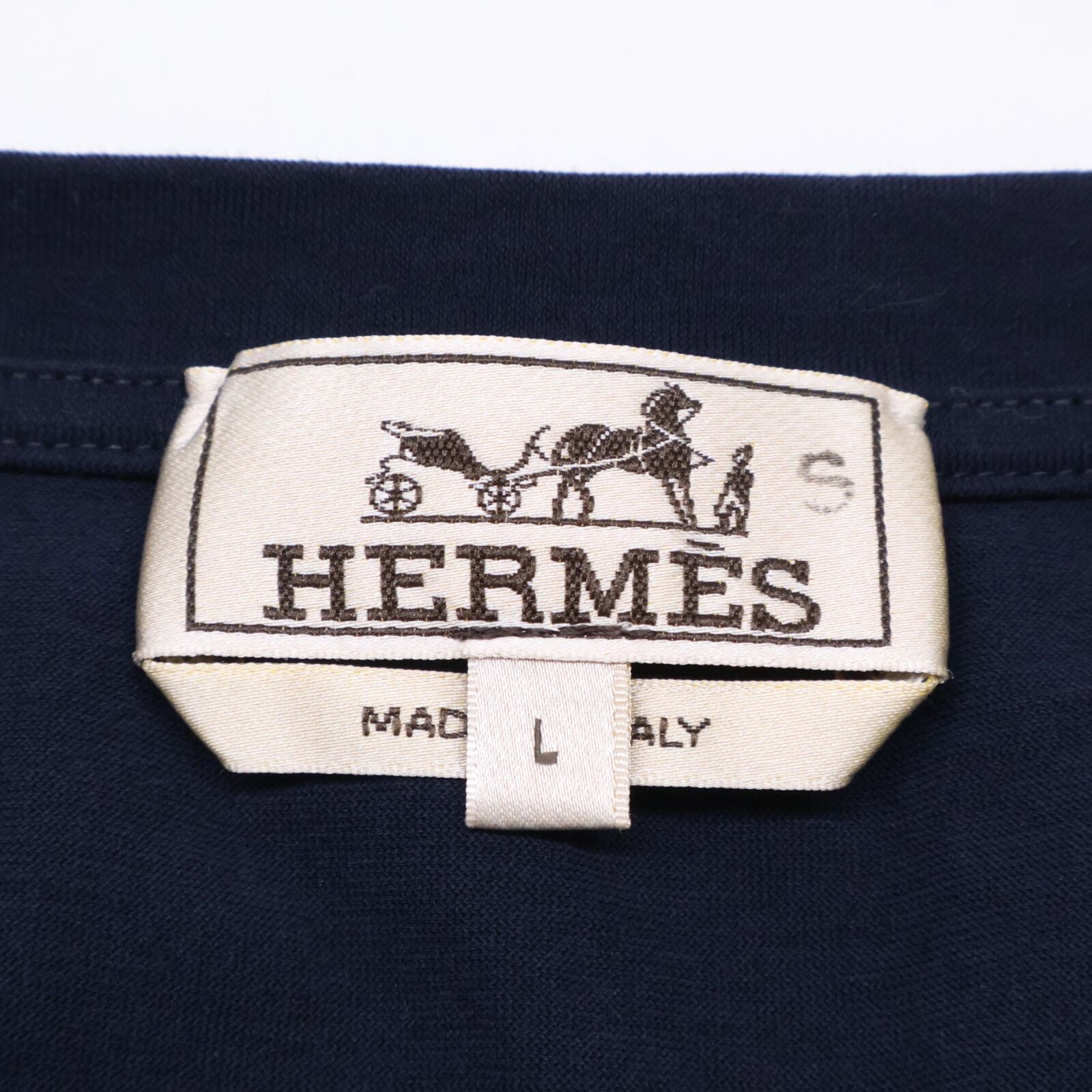 Hermes Crew Neck Short Sleeve Pocket Top — view 3