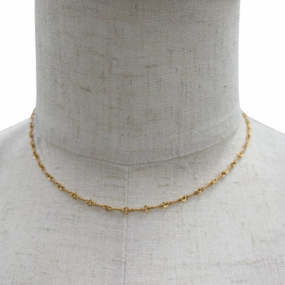 Chrome Hearts 22k Twist Chain 16 Inch Necklace Gold