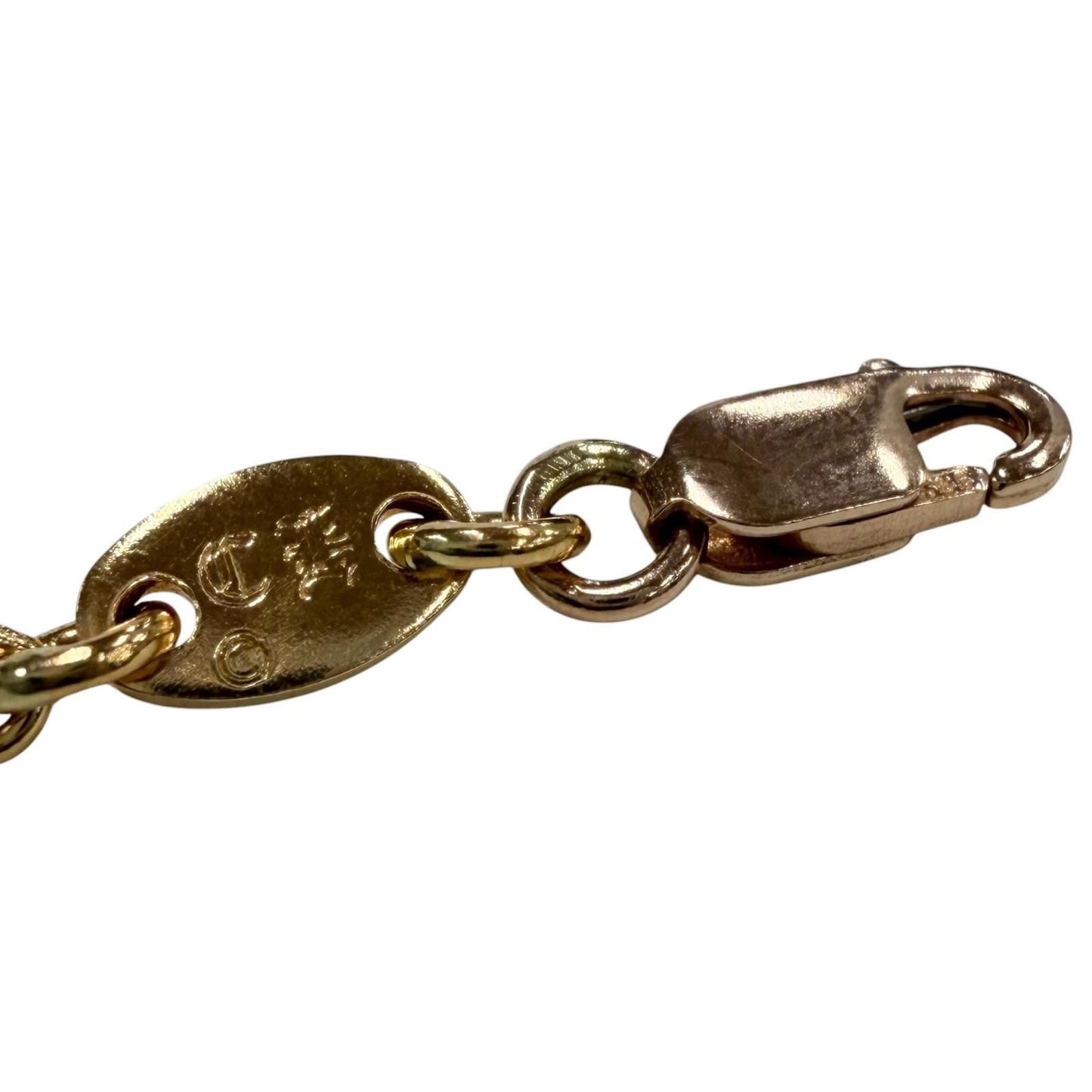 Chrome Hearts 22k Twist Chain 16 Inch Necklace Gold